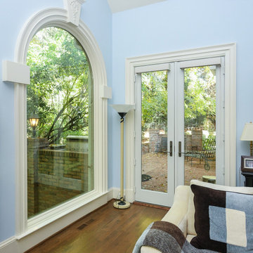 Stylish Living Room with New Window & French Doors - Renewal by Andersen Georgia