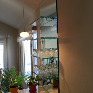 Glass shelving