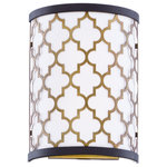 Maxim - Maxim Crest 2-Light LED Wall Sconce 20294WLOIAB - Oil Rubbed Bronze - Stately lanterns finished in Oil Rubbed Bronze with contrasting Antique Brass clusters provide a classic yet modern approach to lighting. Cast socket covers add an upscale element to this competitive collection.