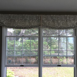 Relaxed Romans with Swoops - Laurel, NY - Window Treatments