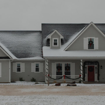 Texas Farmhouse at Christmas