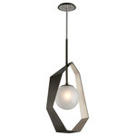 Troy Lighting - Troy Lighting Origami LED Pendant F5534 - LED Pendant from Origami collection in Graphite w/ Silver Leaf finish. Number of Bulbs 1. Max Wattage 12.00. No bulbs included. No UL Availability at this time.