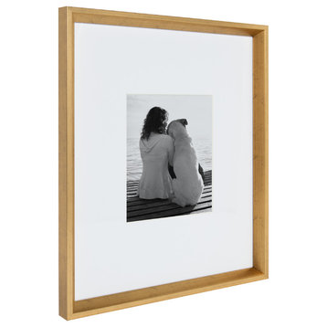 Calter 16x20 matted to 8x10 Wall Picture Frame, Set of 3, Gold