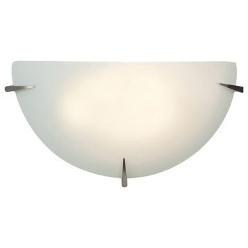 Zenon Dimmable LED Wall Sconce in Brushed Steel Finish
