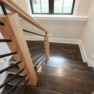Project #69 | Contemporary Staircase with Horizontal Metal Rods