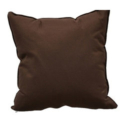 Outdoor Scatter Cushions Large Canvas Bay Brown - Outdoor Cushions And Pillows
