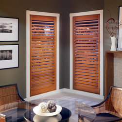 Heritance&reg; hardwood shutters with TruView&trade; Rear Tilt - Window Treatments