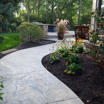 Tiered Backyard Patio