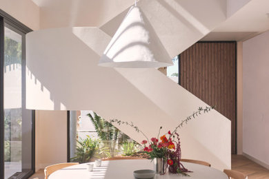 Photo of a contemporary dining room in Other.