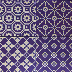 Bon Ton Yellow on Black by Di Lorenzo Tiles - Products