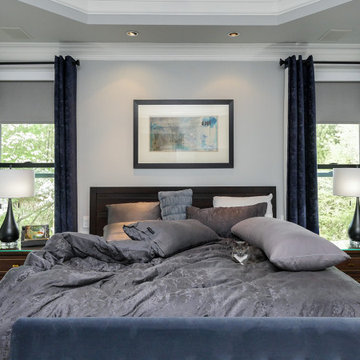 New Black Windows in Gorgeous Bedroom - Renewal by Andersen Georgia