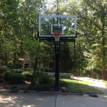 David E's Pro Dunk Platinum Basketball System on a 28x31 in Harrisburg, NC