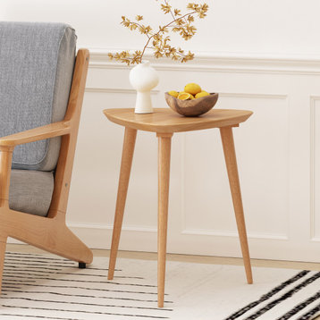 GDF Studio Finnian Wood Finish End Table, Natural
