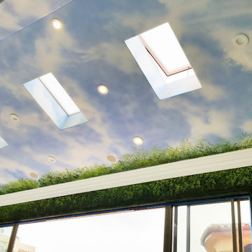 Indoor Pool Murals. Ceiling and Walls (working in)
