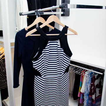 Sleek Walk-In Closet