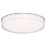 Access Lighting - Illumi, Flush Mount, Brushed Steel Finish, Clear Glass - Features:
