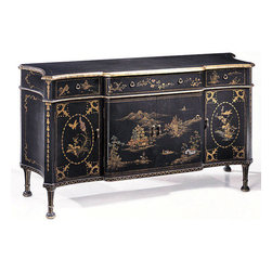 Inviting Home Inc. - Painted Chinoiserie Credenza - Buffets And Sideboards