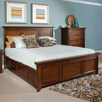 Broyhill - Abbott Bay King Panel Bed w/ Underbed Storage - 4880-258KS