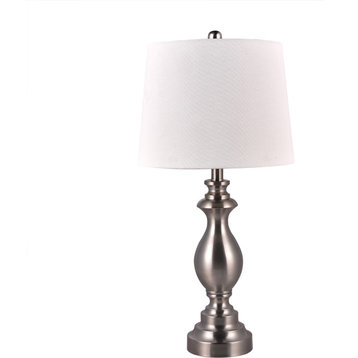 Cory Martin W-1633 Table Lamp, Brushed Steel
