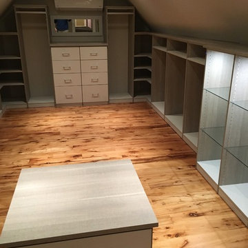 Attic Turned Walk-In