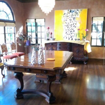 Oakland home dining room wall paint finish