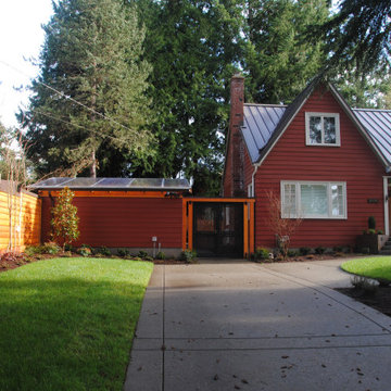 New entry drive, walkway, entry steps, gate to rear garden