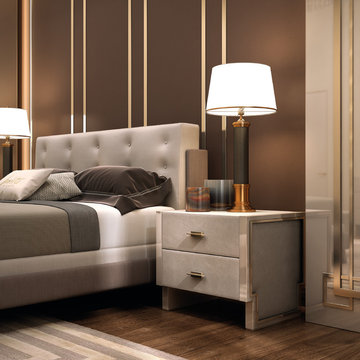 INEDITO. Model TRIBECA BEDSIDE TABLE