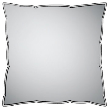Alyssa Regal Navy Dotted Print 16" Square Decorative Throw Pillow Cotton