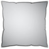 Atlas Chalk Geometric White 16" Square Decorative Throw Pillow Cotton