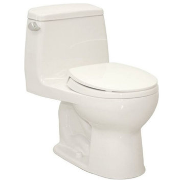 Toto Ultimate 1-Piece Round Bowl 1.6 GPF Toilet, Cotton White