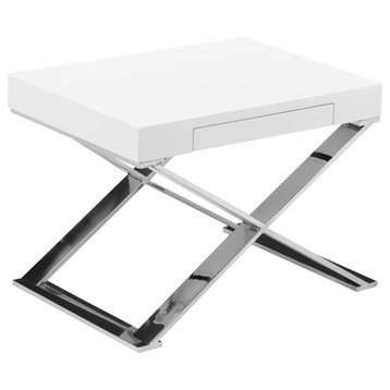 Mason Side Table, White