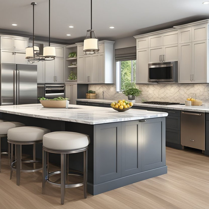 A modern kitchen