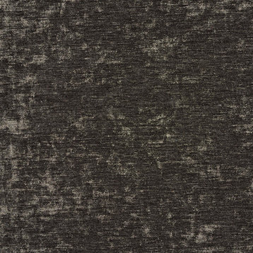Dark Grey Solid Woven Velvet Upholstery Fabric By The Yard