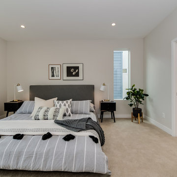 Master Bedroom with Tonal Grays