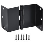 Cosmas - Offset Swing Clear Door Hinge, Matte Black 3-1/2" with 1/4" Radius Corners - This Matte Black Offset Swing Clear Door Hinge is designed to widen the opening in any doorway, increasing accessibility for those that need a wider opening and is ideal for those with wheelchairs. The 3-1/2" size is compatible with almost all residential interior door hinges, and can be easily installed in minutes. Perfect for heavy-duty residential or light-duty commercial applications.