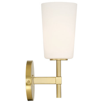 Crystorama COL-101-AG Colton Aged Brass 1 Light Wall Mount, Aged Brass