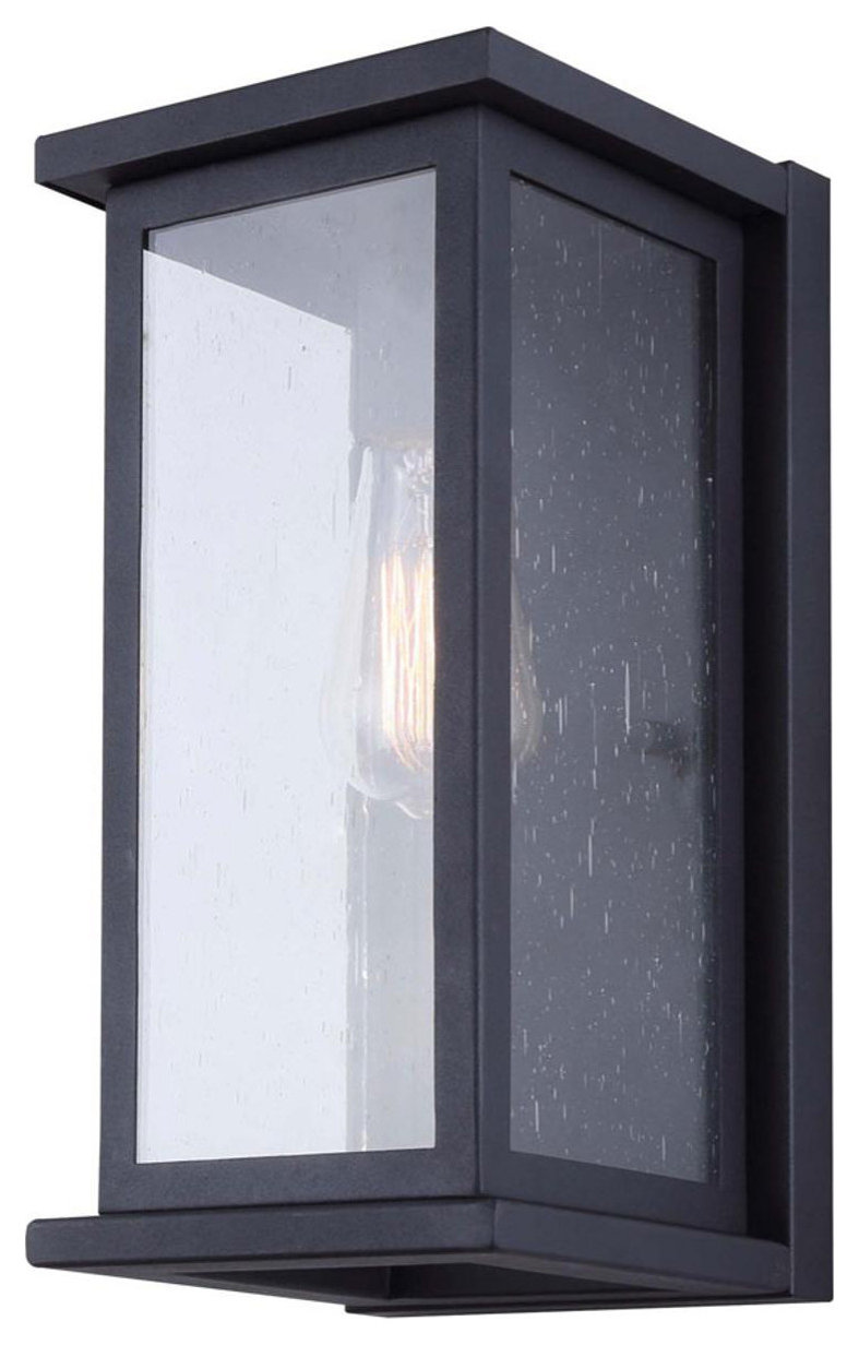 KICHLER Northland 16.75 In. 1-Light Black Outdoor Hardwired Barn Sconce-304011