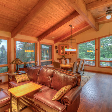 Damascus, OR Residence | Carport, Garden Art Piece & Interior Exposed Beam