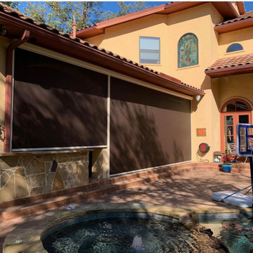 Outdoor Screen Shades & Shade Systems - Manual & Motorized