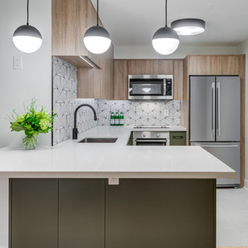 Kitchen view: island