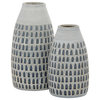 Contemporary Gray Ceramic Vase Set 32763