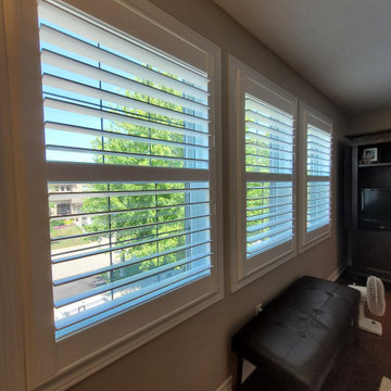 Blackout Honeycomb Blinds Cordless Behind Shutters Rockwood