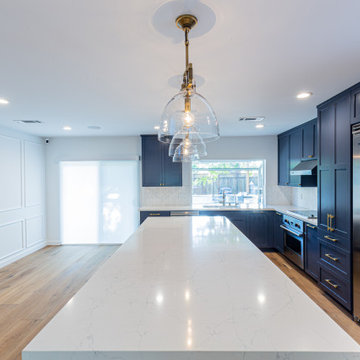 Blue Kitchen Remodel