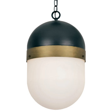 Brian Patrick Flynn for Capsule 21" Pendant Light in Black And Gold