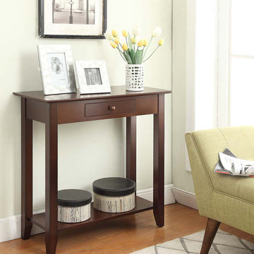 American Heritage Hall Table with Drawer and Shelf