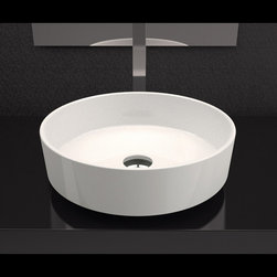 Pert Rho Modern Bath Sink | Starlight White - Bathroom Sinks