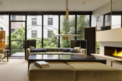 Living room - living room idea in New York