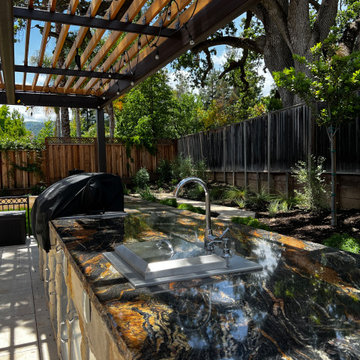 Custom BBQ counter