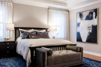 Example of a trendy bedroom design in Montreal