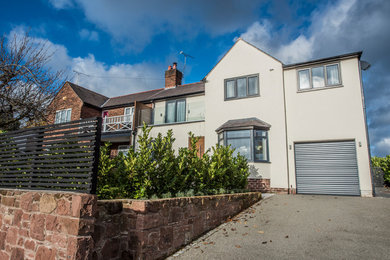 Inspiration for a contemporary house exterior in Cheshire.